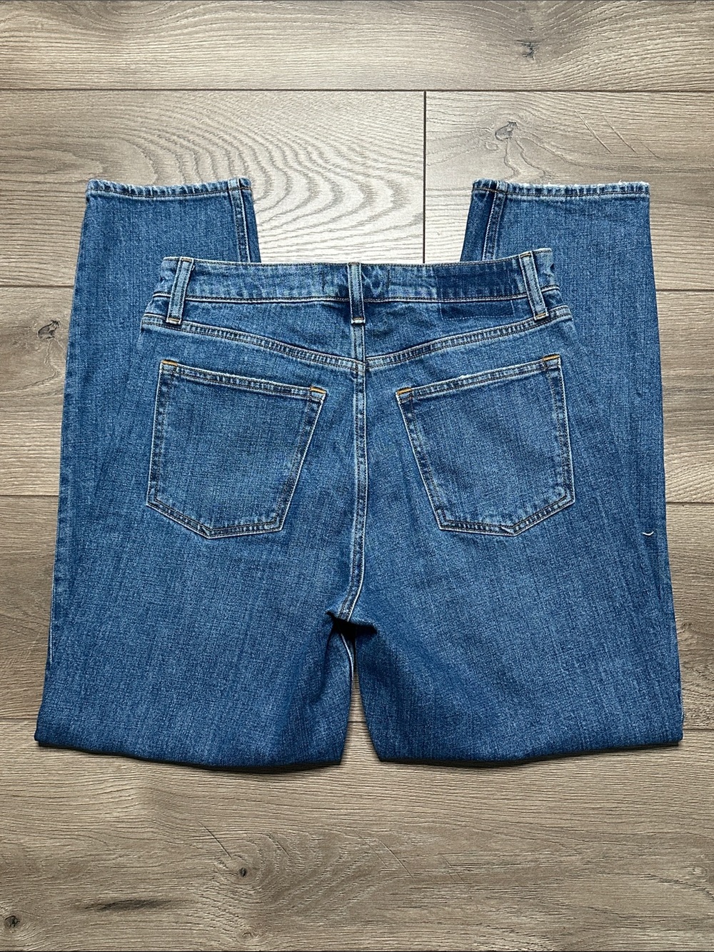 Abercrombie & Fitch The Mom‎ High Rise Curve Love Stretch Blue Ankle Jeans 27 - Picture 6 of 11